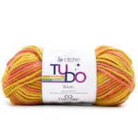 Lã Cisne Tudo Multicolor 40g 906 mescla laranja