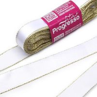 Fita de Cetim Ourela Dourada nº5 22mm 201