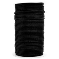 Cordão de Cetim Rabo de Rato 4mm 100 Metros - artePunto Preto