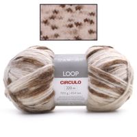 Fio Loop Círculo 100g 9360 café