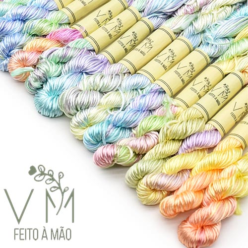 Linha para Bordar Varicor Torçal Tie Dye Tom Pastel - 100% Viscose