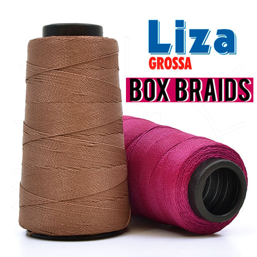 Linha Liza Grossa 500m - Box Braids Tons de Cabelo