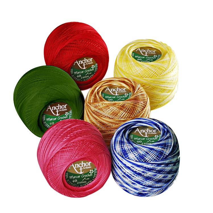 Linha Mercer Crochet 40 - Cores