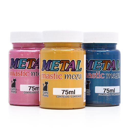 Pasta Acrílica Metal Mastic Mega 75ml - Gato Preto