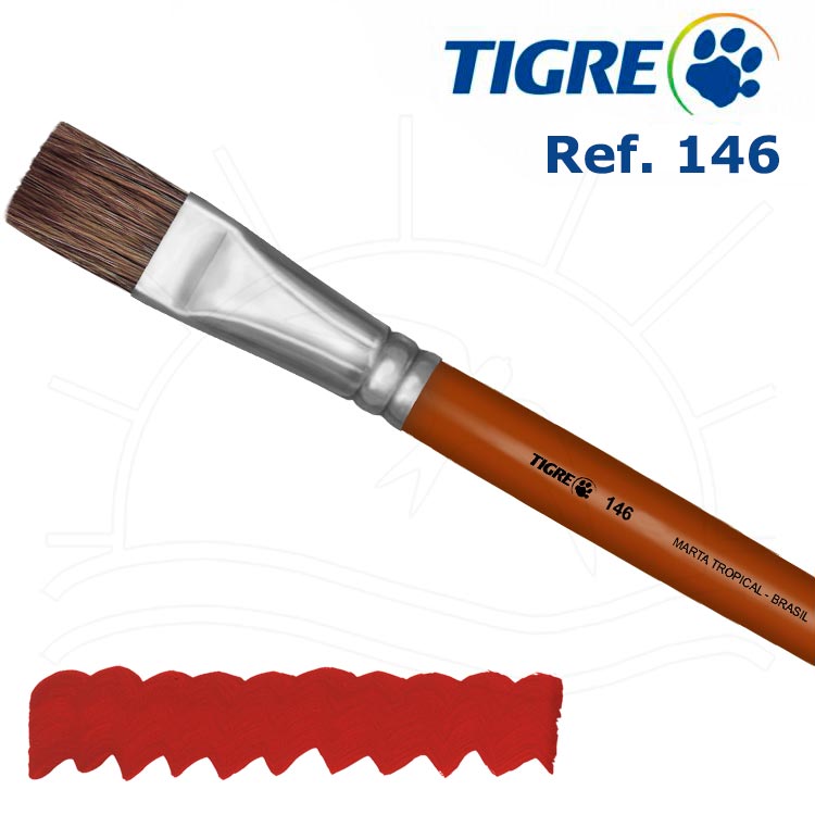 Pincel Tigre 146 - Chato