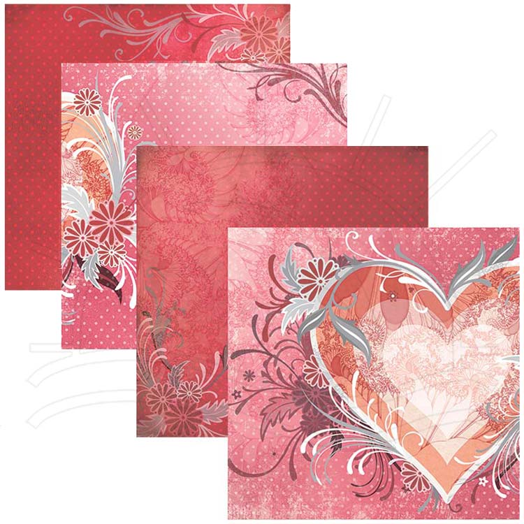 Folha para Scrapbook Dupla Face - Cupido