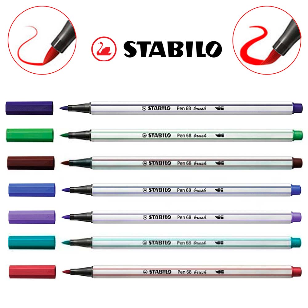 Caneta Stabilo Pen Brush