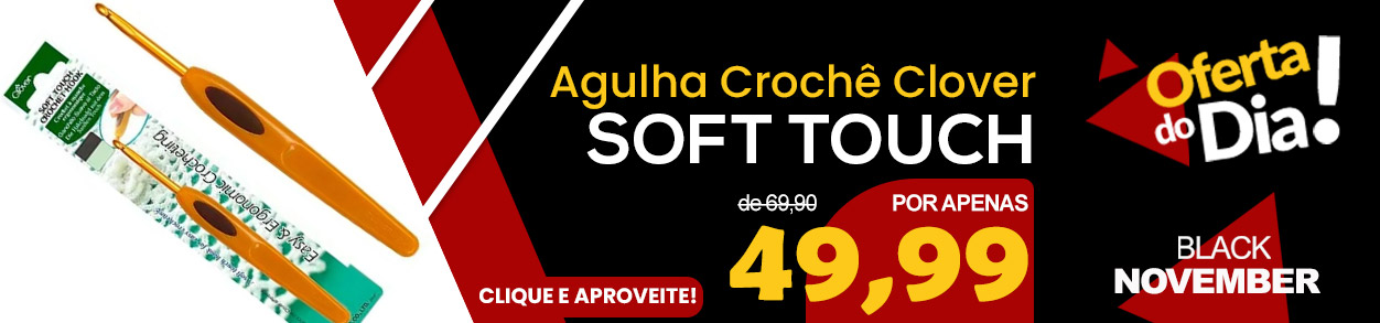 Agulha para Crochê Clover Soft Touch