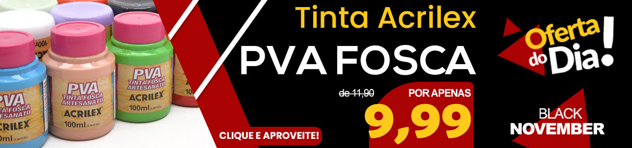 Tinta PVA Fosca para Artesanato